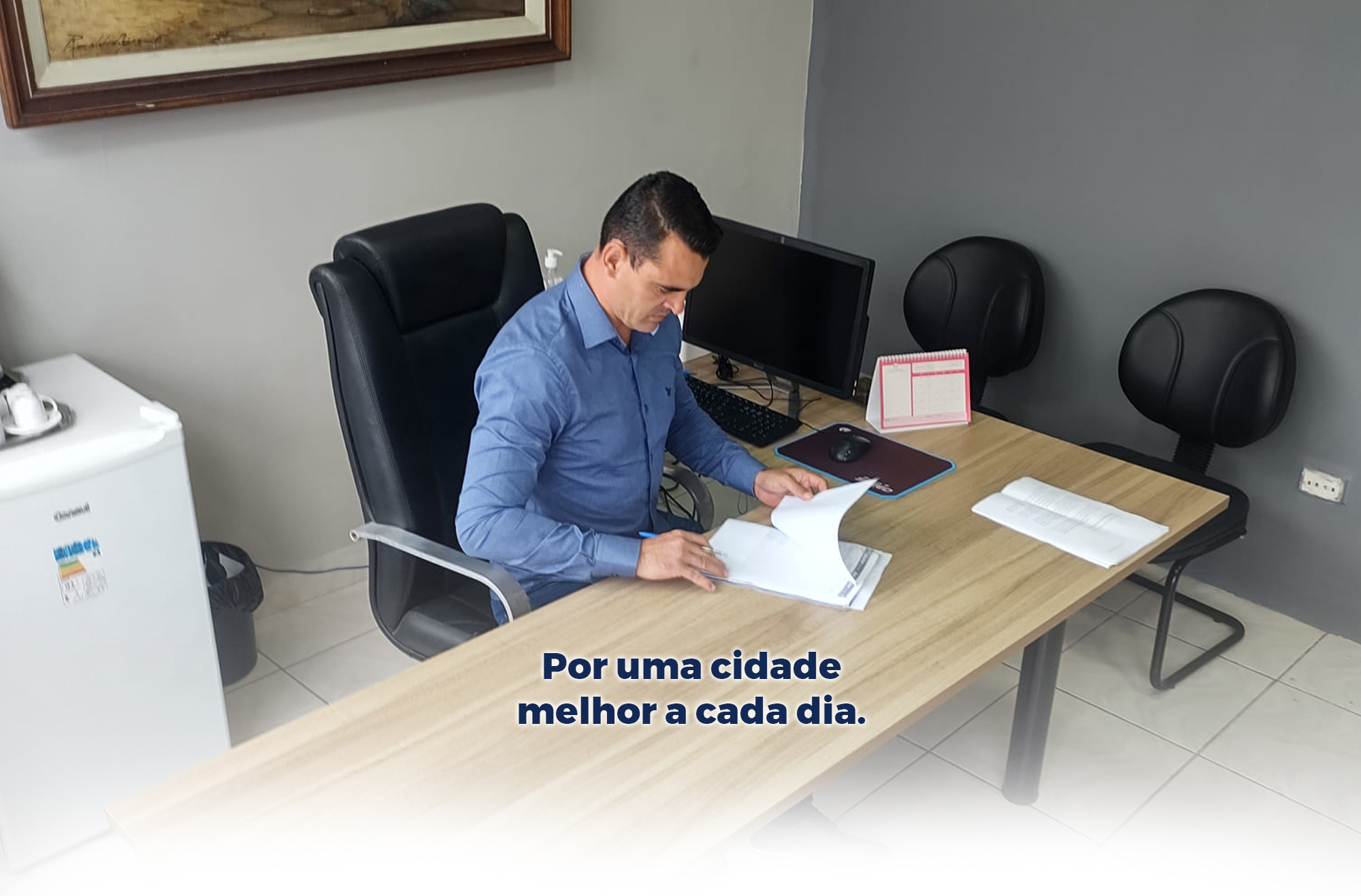 Trabalho todos os dias pela cidade